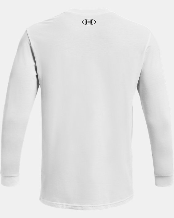 Camiseta de manga larga UA Sportstyle Logo para hombre, White, pdpMainDesktop image number 5